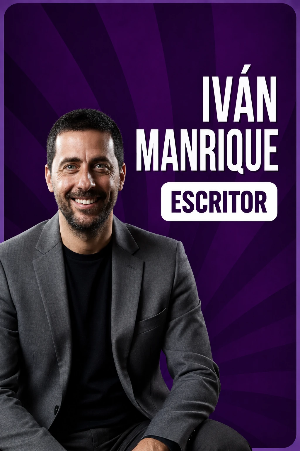 Iván Manrique, escritor y autor de Tres horas a Madrid
