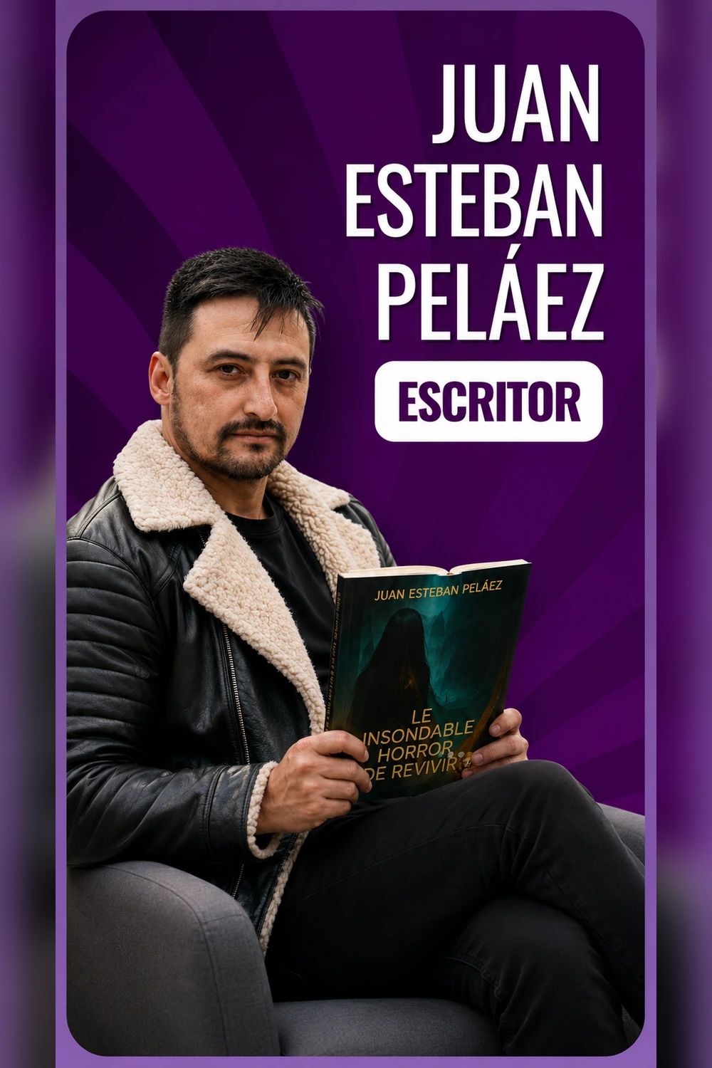 Juan Esteban Peláez, escritor, con El Insondable Horror de Revivir