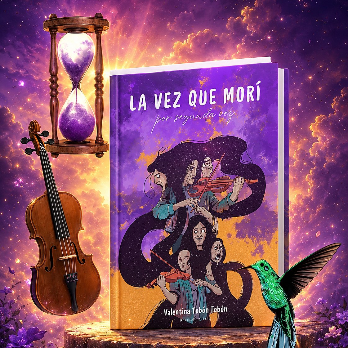 La vez que morí por segunda vez, con un violín, un reloj de arena y un colibrí en un universo mágico